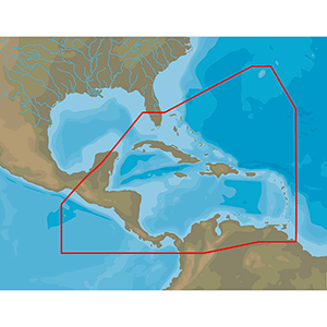 C-MAP 4D NA-D065 Caribbean &amp; Central America -microSD&trade;/SD&trade; - M-NA-D065-MS
