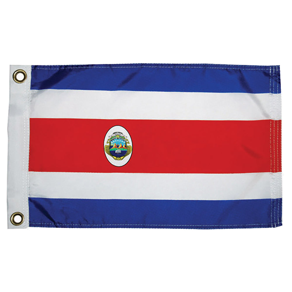 Bandera de nailon de Costa Rica Taylor Made 12" x 18" [93072]