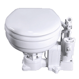 Raritan PH PowerFlush Electric/Manual Toilet - Marine Size - 12v - White - P101E12