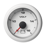 Veratron 52MM (2-1/16") OceanLink Battery Voltage Gauge - 8 to 16V - White Dial &amp; Bezel - A2C1066110001