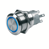 BEP Marine BEP Push-Button Switch 12V Latching On/Off - Blue LED - 80-511-0003-00