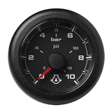 Veratron 52MM (2-1/16") OceanLink Engine Oil Pressure Gauge -10 Bar/150 PSI - Black Dial &amp; Bezel - A2C1066000001