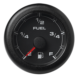 Veratron 52MM (2-1/16") OceanLink Fuel Level Gauge - Black Dial &amp; Bezel - A2C1065930001