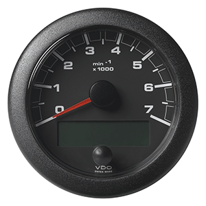 Veratron 3-3/8" (85MM) OceanLink&reg; NMEA 2000&reg; Tachometer - 7000 RPM - Black Dial &amp; Bezel - A2C1065810001