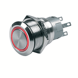 BEP Marine BEP Push-Button Switch 12V Momentary On/Off - Red LED - 80-511-0002-00