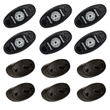RIGID Industries A-Series Rock Light Kit - 6 Cool White Lights - Black - 400253