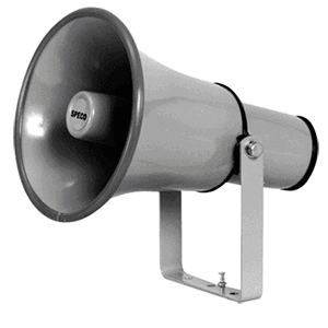 Altavoz PA Speco de 8,5" resistente a la intemperie con transformador [SPC15T]