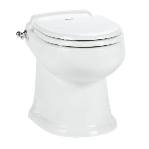 Dometic&trade; MasterFlush 8740 White Electric Macerating Toilet - Raw/Fresh Water - 304874020
