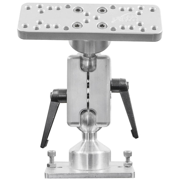 RodBoss 6004EMQRB 4" Ball & Socket Single Screen Electronic Mount with Quick Release Handles, Black - image 1