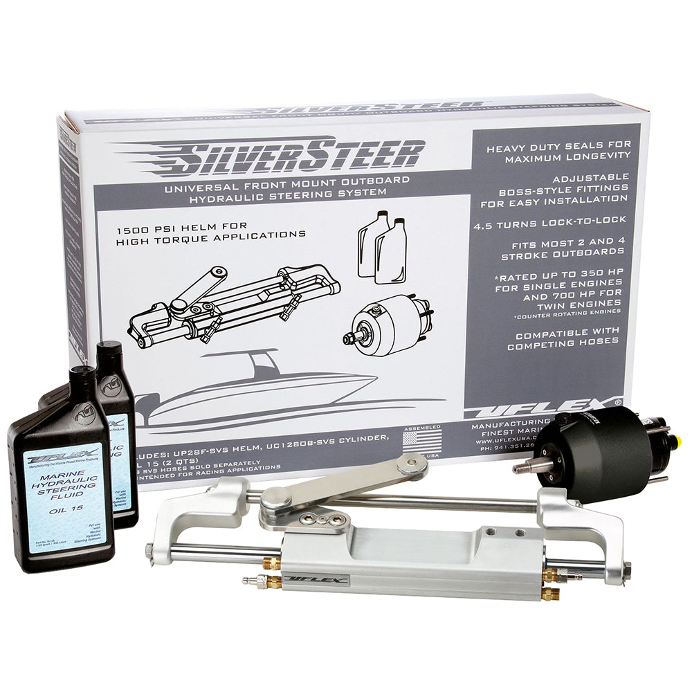 Uflex USA Uflex SilverSteer&trade; Front Mount Outboard Hydraulic Steering System - UC130 V2 - SILVERSTEERXP2