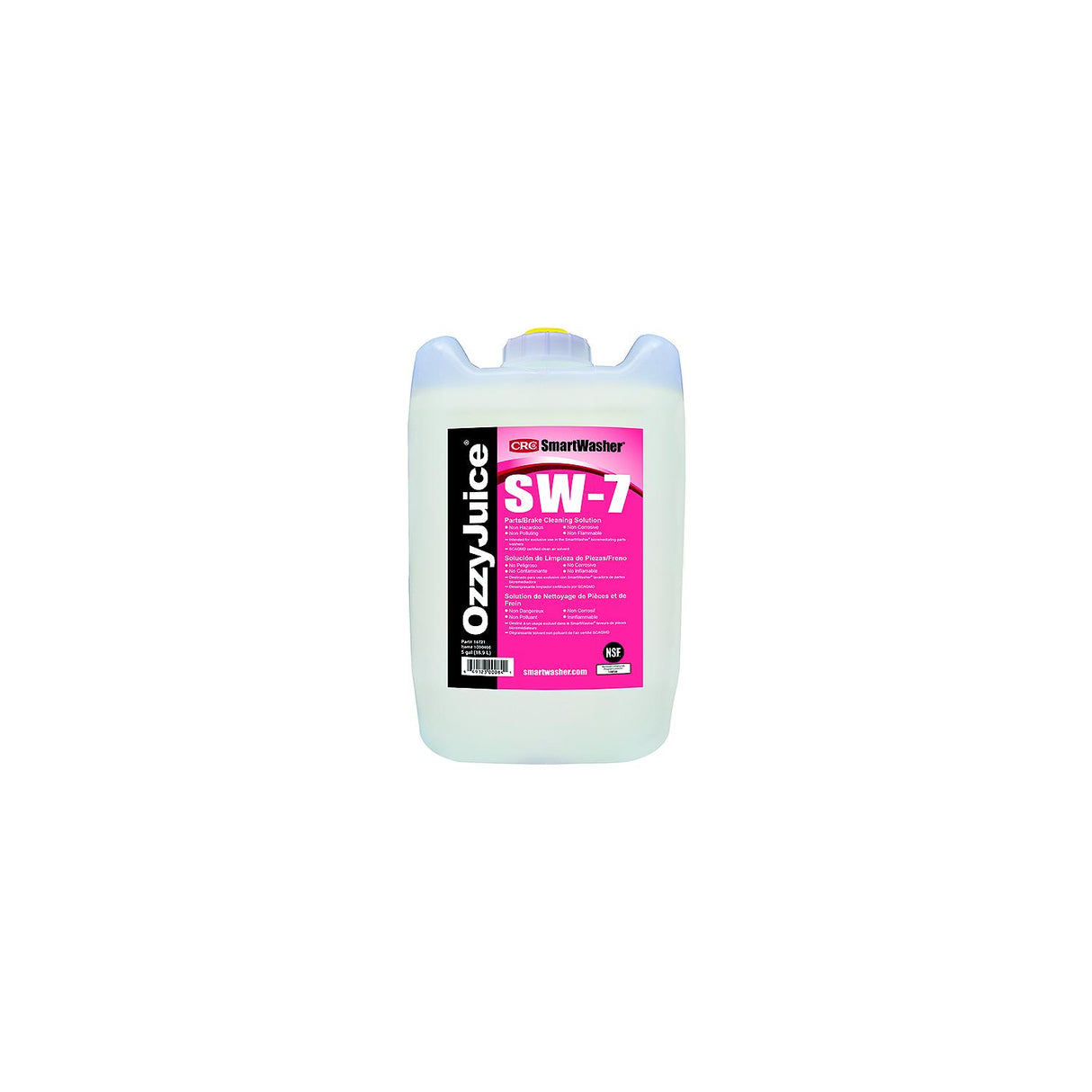 CRC OzzyJuiceÂ® 14721 SW7 Parts/Brake Cleaning Solution, 5 Gal.