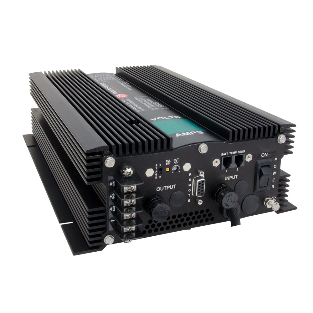 Cargador de CA de Analytic Systems, 2 bancos, salida de 20 A, 12 V, entrada de 110 V CA, con medidor digital de voltios/amperios [BCA310V-110-12]