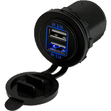 Sea-Dog Dual USB Power Socket - 426515-1