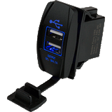 Sea-Dog Dual USB Rocker Switch Style Power Socket - 426520-1