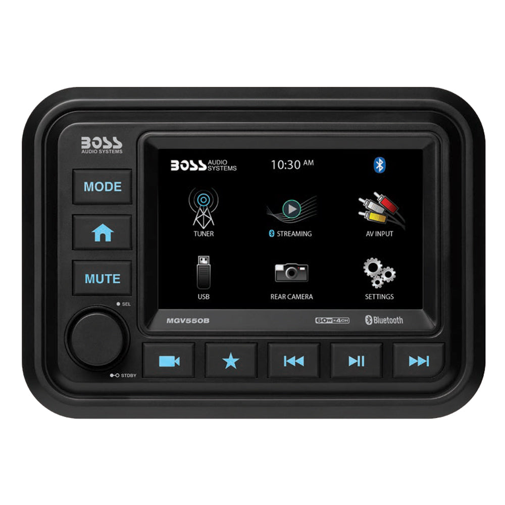 Boss Audio MGV550B Estéreo marino con AM/FM/BT/cámara trasera [MGV550B]