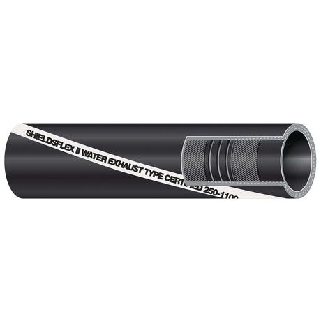 Shieldsflex II Marine Water/Exhaust Hose with Wire - Hardwall (3-1/2” ID) - 16-250-3121 - image 1