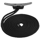 Sea-Dog Double Braided Nylon Dock Line - 1/2" x 15' - Black - 302112015BK-1