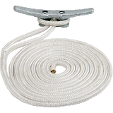 Sea-Dog Double Braided Nylon Dock Line - 1/2" x 25' - White - 302112025WH-1