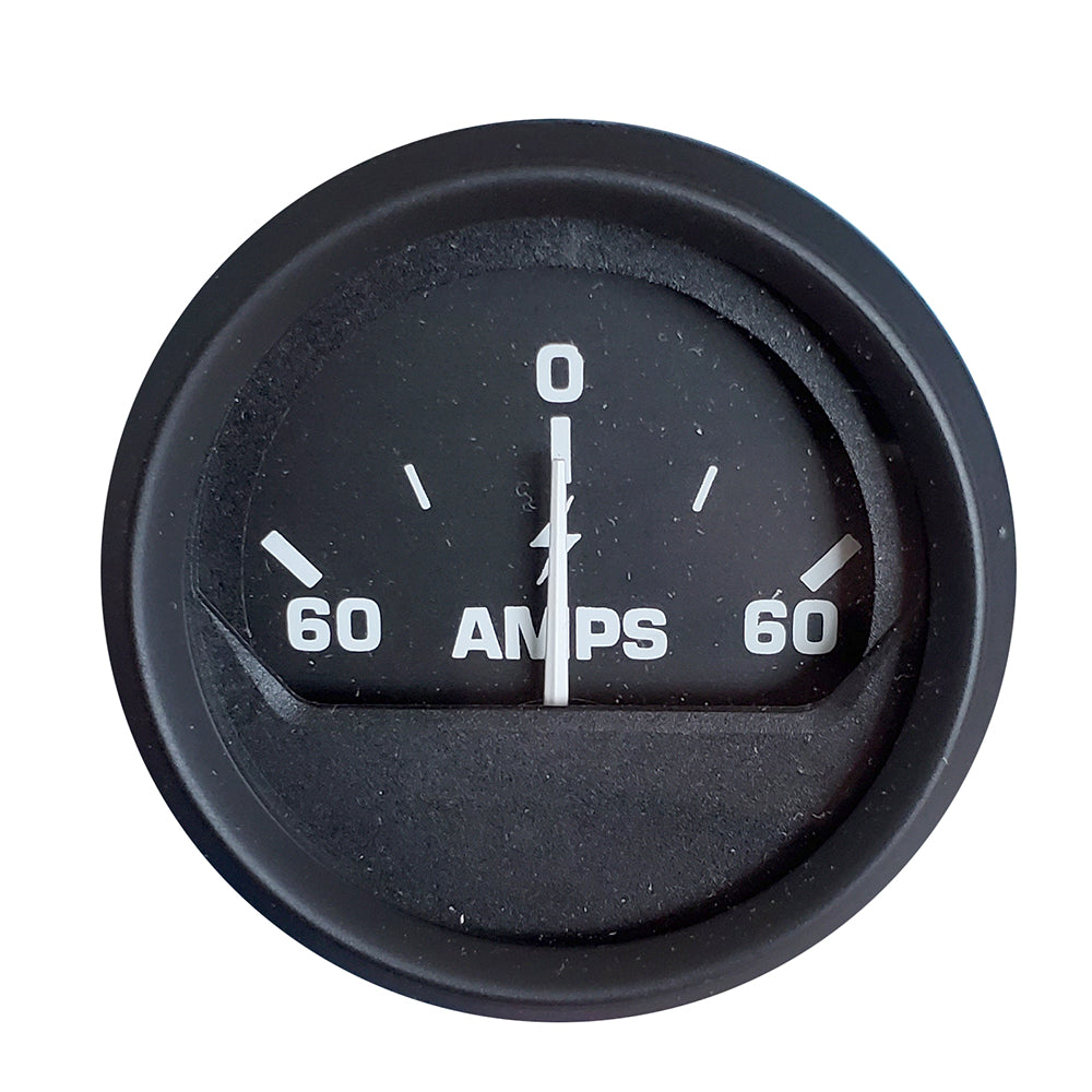 Medidor Amperímetro Faria Euro Negro 2" (60-0-60 AMP) [12822]