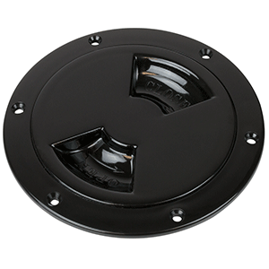 Sea-Dog Smooth Quarter Turn Deck Plate - Black - 5" - 336155-1
