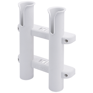 Sea-Dog Two Pole Side Mount Rod Storage Rack - White - 325028-1