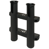 Sea-Dog Two Pole Side Mount Rod Storage Rack - Black - 325029-1