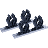 Sea-Dog Track Rod Holder - 7" Tracks - 4 Rod Clips - 325044-1