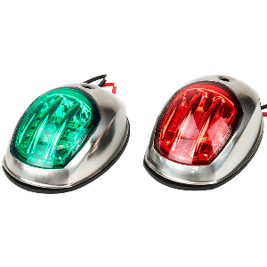 Sea-Dog Stainless Steel LED Navigation Lights - Port &amp; Starboard - 400070-1
