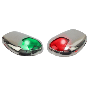 Sea-Dog Stainless Steel Side Mount LED Navigation Lights - 2 NM - Port &amp; Starboard - 400079-1