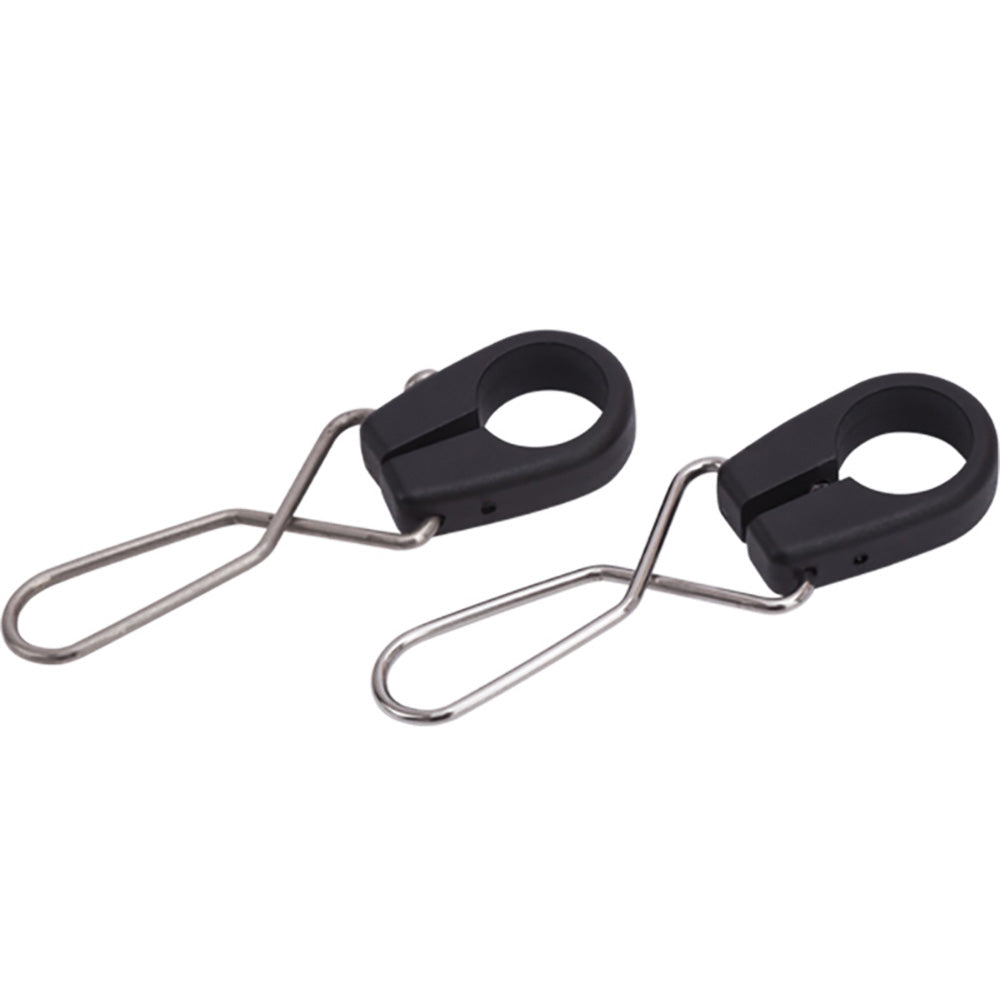 Clips de acero inoxidable para soportes de banderín de asta de bandera de nailon Sea-Dog - Par [328197-1]