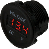 Sea-Dog Round Voltage Meter - 6V-30V - 421615-1