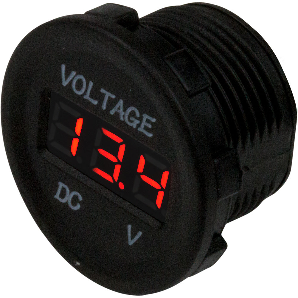 Medidor de voltaje redondo Sea-Dog - 6V-30V [421615-1]