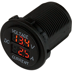 Sea-Dog Round Voltage &amp; Amp Meter - 6V-30V &amp; 0 Amp - 10 Amp Meter - 421625-1
