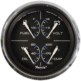 Faria Beede Instruments Faria Chesapeake Black 4" Multifunction Gauge - 33751