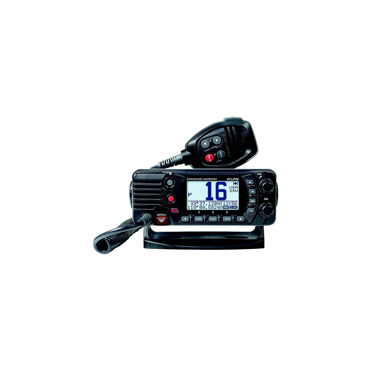 Standard Horizon GX1410B Eclipse Series 25W Fixed Mount VHF - Black [GX1410B] - official Standard Horizon product image 2