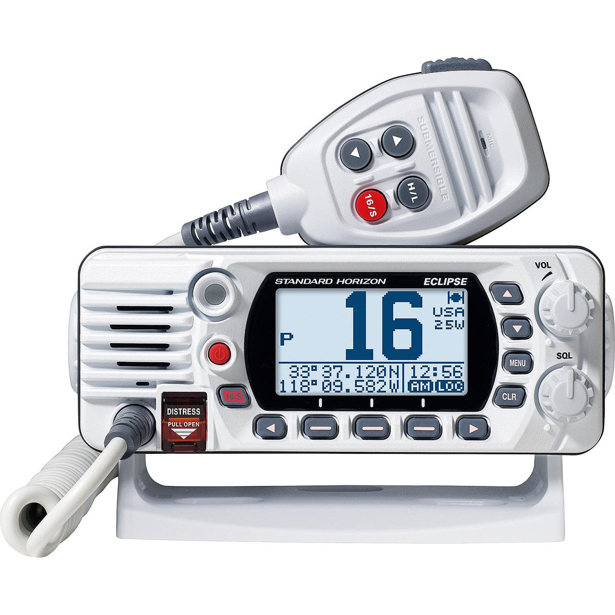 Standard Horizon GX1410B Eclipse Series 25W Fixed Mount VHF - White [GX1410W] - official Standard Horizon product image 3