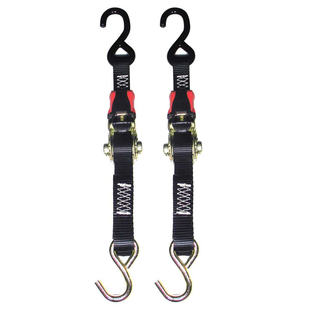 Amarre de trinquete de goma Rod Saver - 1" x 3 - Par [RTD3]