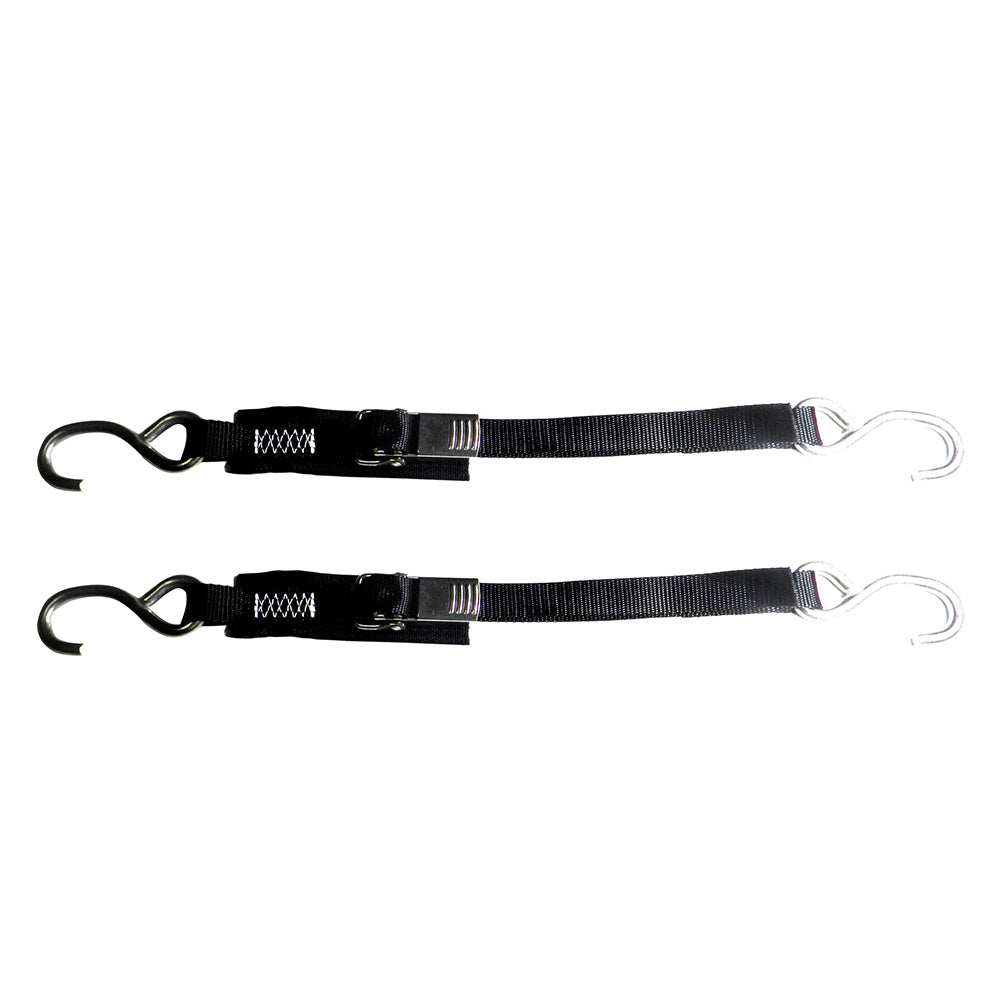 Rod Saver Amarre para espejo de popa de liberación rápida de acero inoxidable - 1" x 6 - Par [SS1QRTD6]