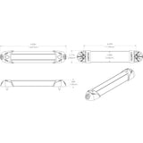 Lumitec Mini Rail2 Luz LED utilitaria de 6" - Espectro RGBW - Acabado cepillado [101545]