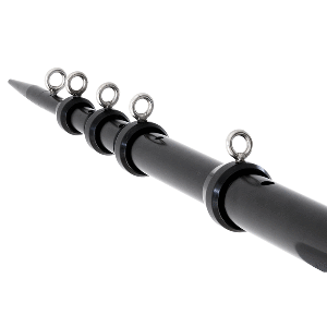 Tigress XD Telescoping Aluminum Outrigger Poles - 18' - 1-1/2" OD - Black - 88925-1