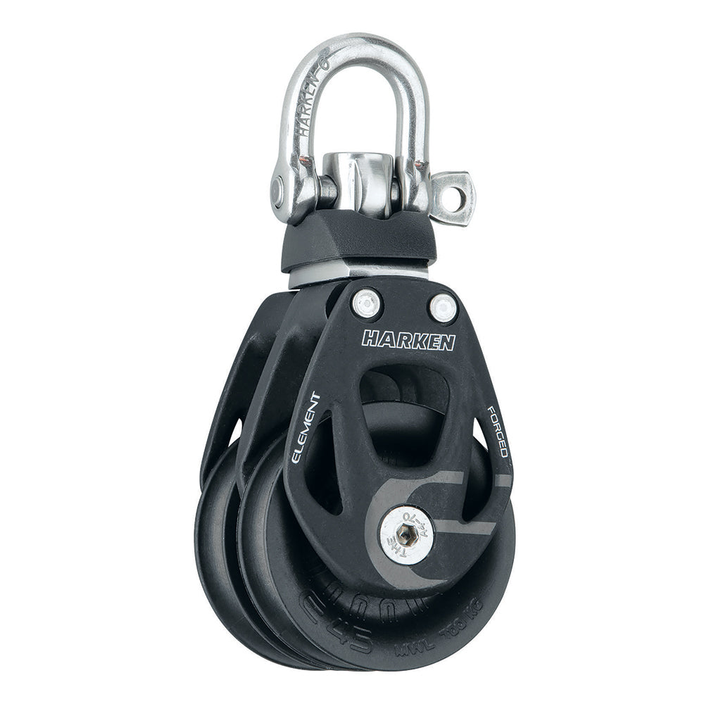 Bloque de elemento doble Harken de 45 mm con giratorio [6238]