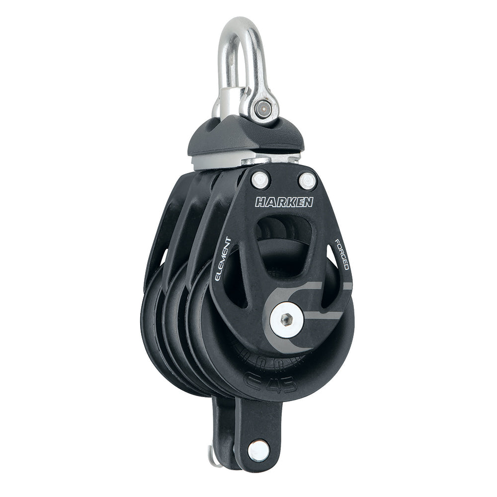 Bloque de elemento triple Harken de 45 mm con arraigo giratorio [6241]