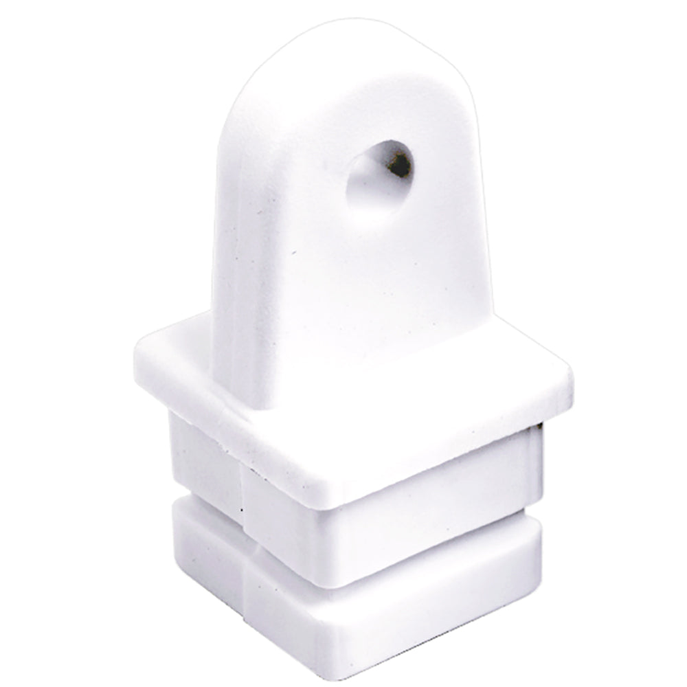 Inserto superior de tubo cuadrado de nailon Sea-Dog - Blanco - 1" [273581-1]