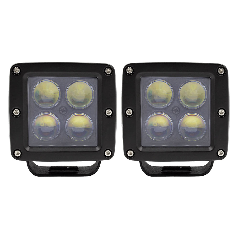 Luz cúbica HEISE de 3" y 4 LED - Paquete de 2 [HE-ICL2PK]