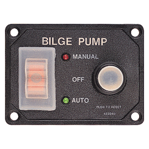 Sea-Dog Splash Guard Bilge Pump Panel w/Circuit - 423046-1