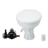 Johnson Pump AquaT Toilet Silent Electric Comfort - 12V w/Pump - 80-47232-01