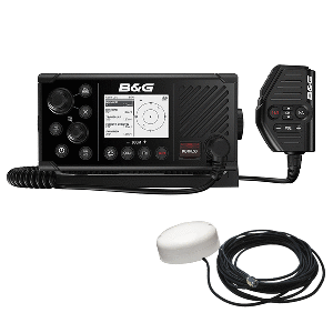 B&G B&amp;G V60-B VHF Marine Radio w/DSC, AIS (Receive &amp; Transmit) &amp; GPS-500 GPS Antenna - 000-14819-001
