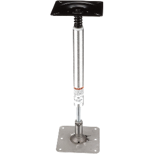 Attwood Marine Attwood SWIVL-EZE Lock'N-Pin 3/4" Pedestal Kit 13" Post 7" x 7" Stainless Steel Base Plate Threaded - 977339-T