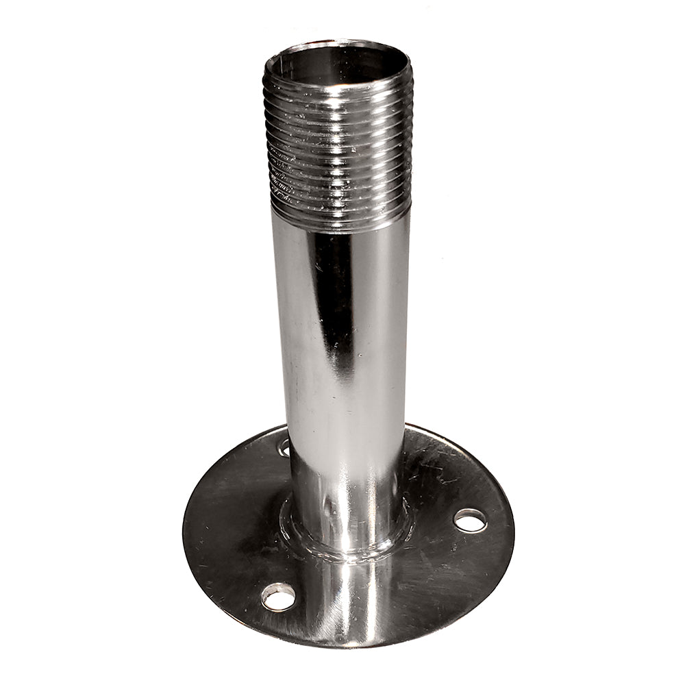 Base de antena fija Sea-Dog, tamaño de 4-1/4" con rosca de 1"-14, acero inoxidable 304 formado [329515]