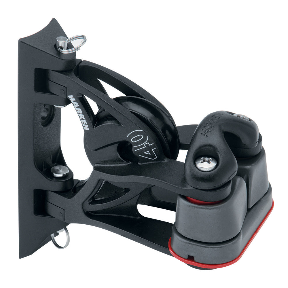 Bloque de cables pivotante Harken Carbo Air de 40 mm con cala Cam-Matic de aluminio [2156]